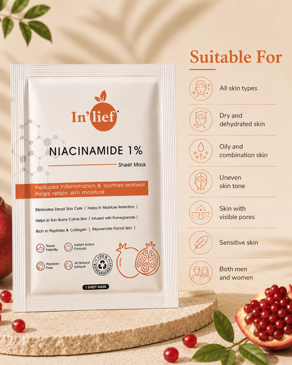 In'lief™ Niacinamide 1% Sheet Mask