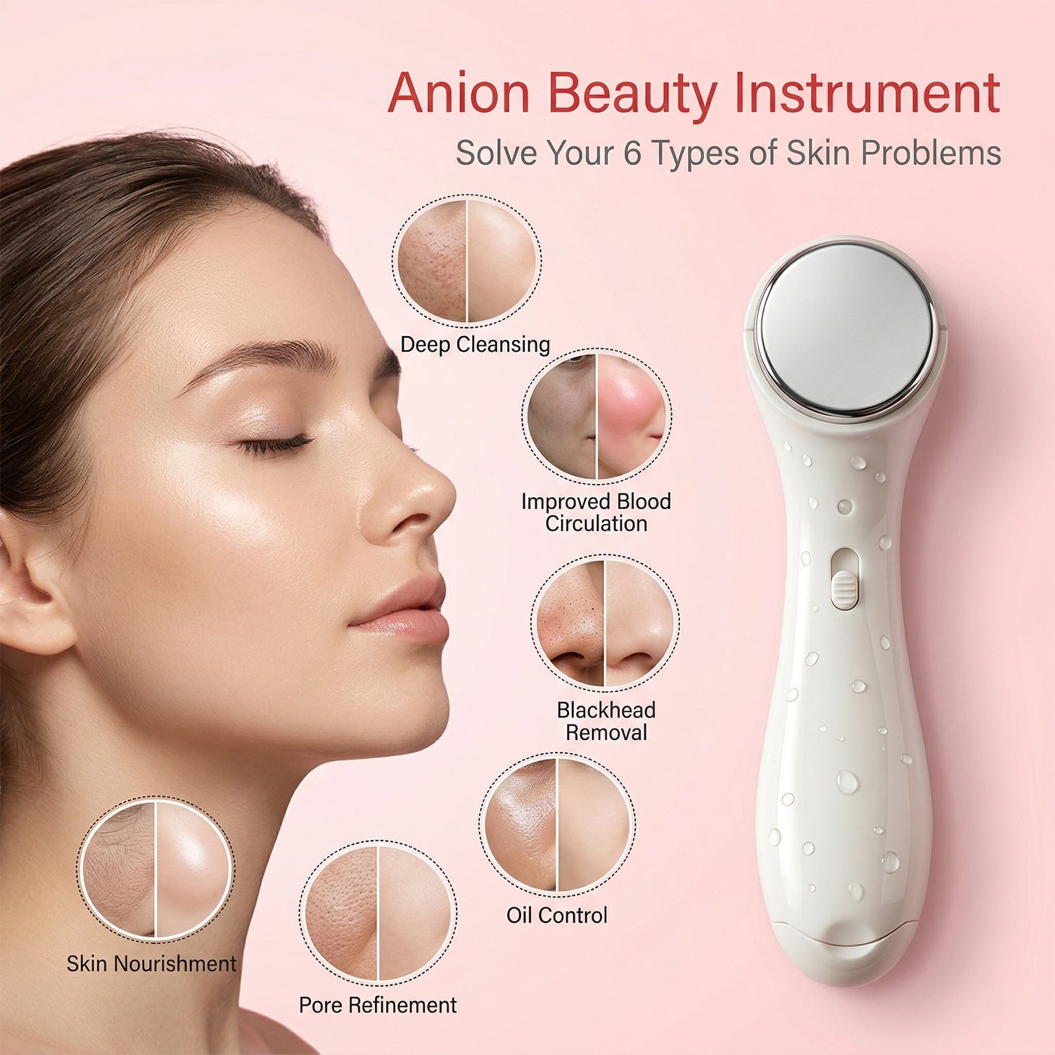 Portable Facial Massager Device (1 Pc)